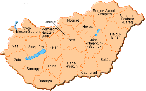 Magyarorsz�g t�rk�p